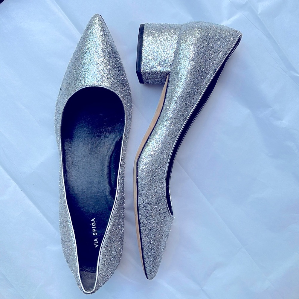 Silver Shoes Via Spiga